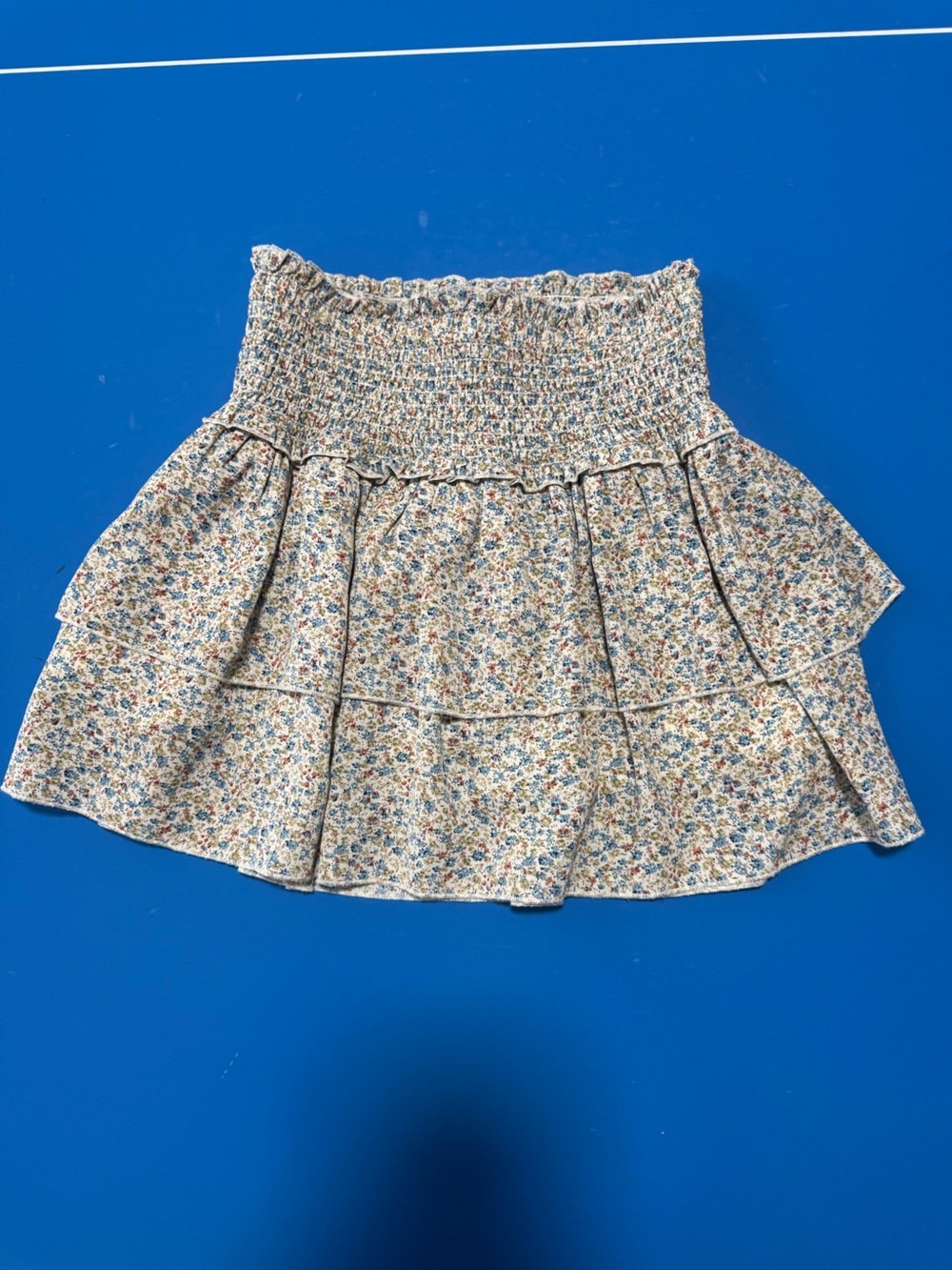 Katie J NYC Floral Tiered Skirt. Size XL. Like New